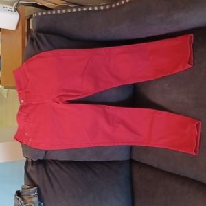 NYDJ- Not Your Daughters Red Relaxed Ankle Stretch Denim  (Size 00P)